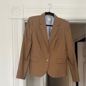 J. Crew Women's Brown Blazer with Gold Buttons
